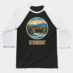 Vermont State USA Baseball T-Shirt